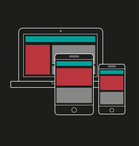 illustration of responsive web design icon