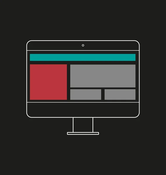 Illustration von responsive Web-Design-Ikone — Stockfoto