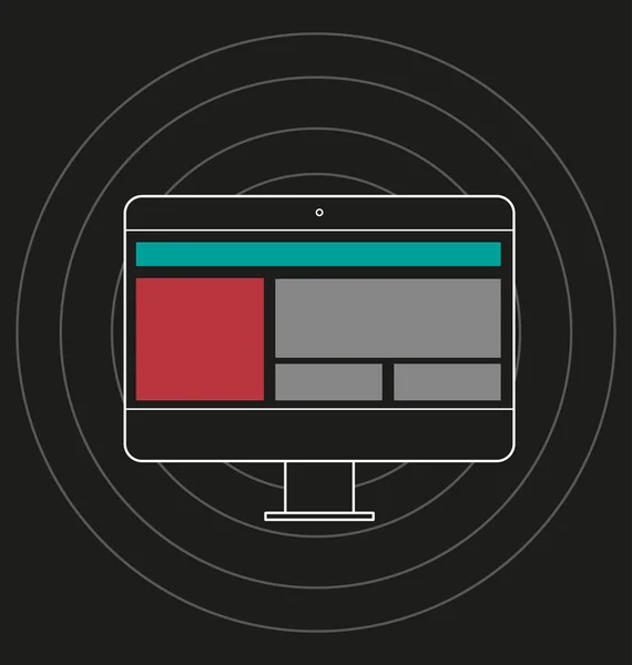 Illustration of responsive web design icon — Stock Photo, Image