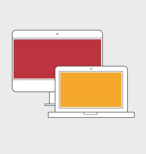 Illustration von responsive Web-Design-Ikone — Stockfoto