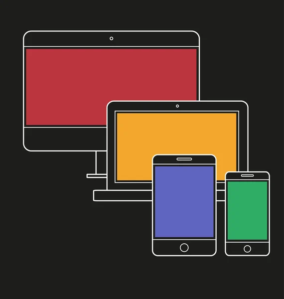 illustration of responsive web design icon