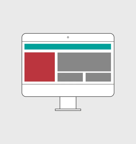 Illustration von responsive Web-Design-Ikone — Stockfoto