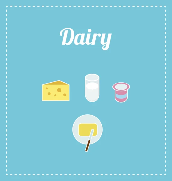 Dairy — Stock Vector