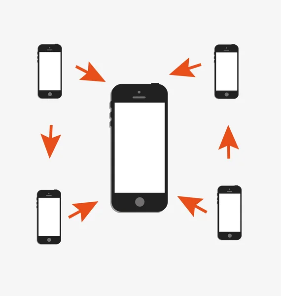 Teléfono inteligente — Archivo Imágenes Vectoriales