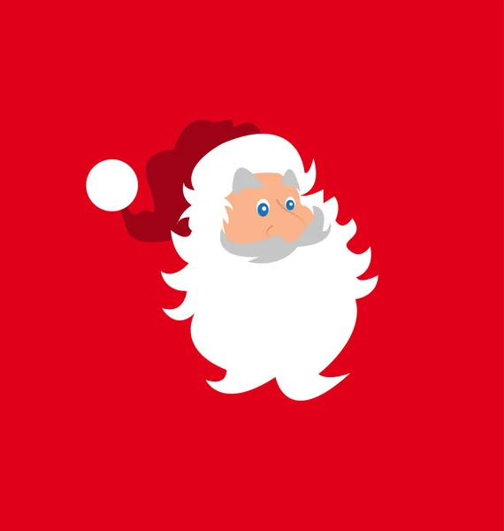 La tête du Père Noël — Image vectorielle