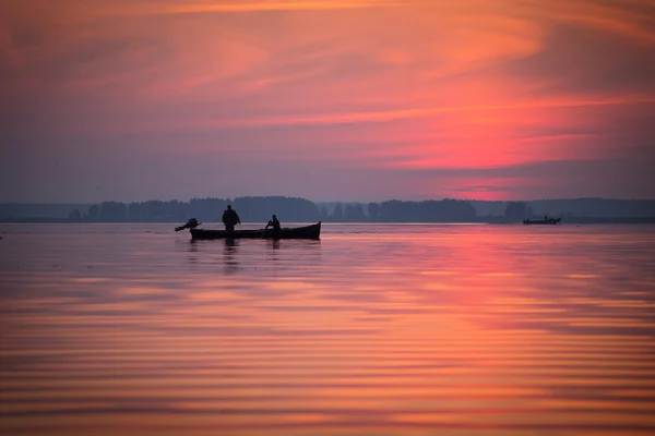 Paire de pêcheurs pêchant — Photo