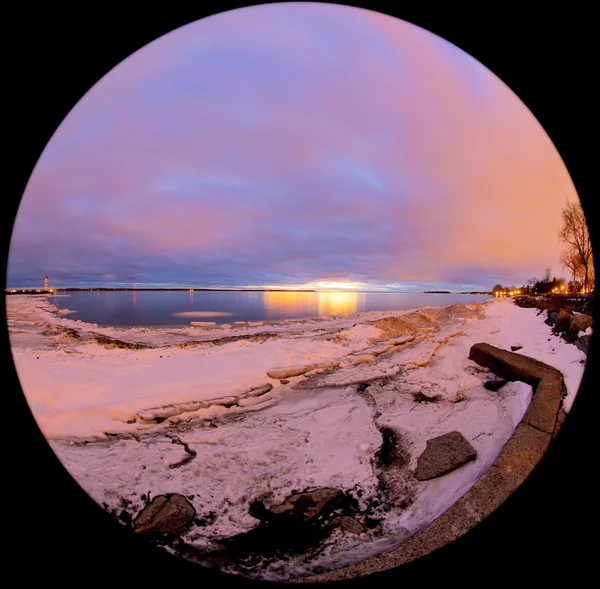 Lachine quebec winter dezember . — Stockfoto