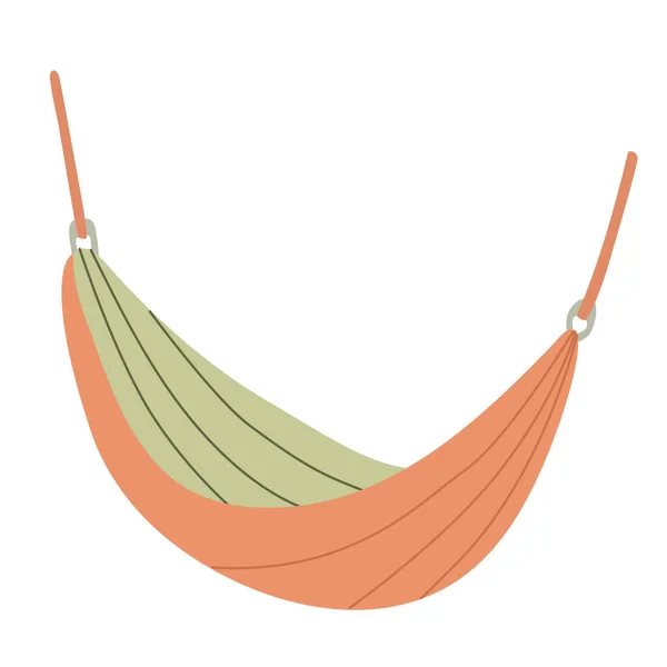 Camping Hammock Hand Drawn Vector Illustration Camping Equipment — Stok Vektör