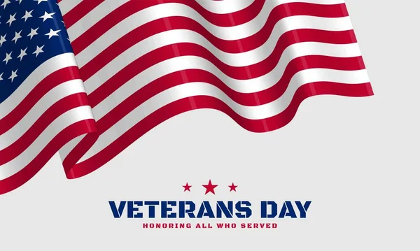 Vector Illustration Veterans Day — Stock Vector