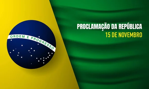 Dia República Brasil Fundo Ilustração Vetorial —  Vetores de Stock