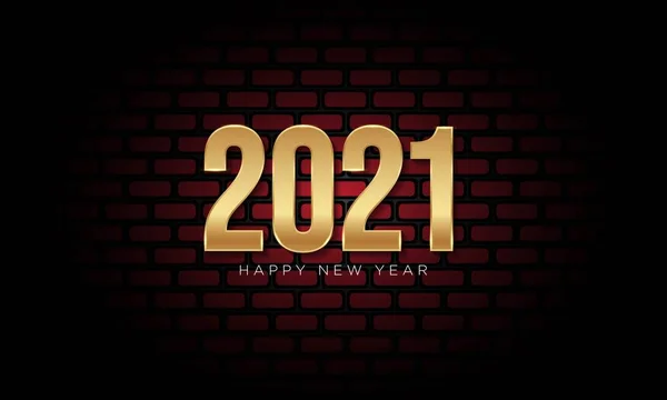 2021 Feliz Año Nuevo Antecedentes Diseño Tarjeta Felicitación Banner Cartel — Vector de stock