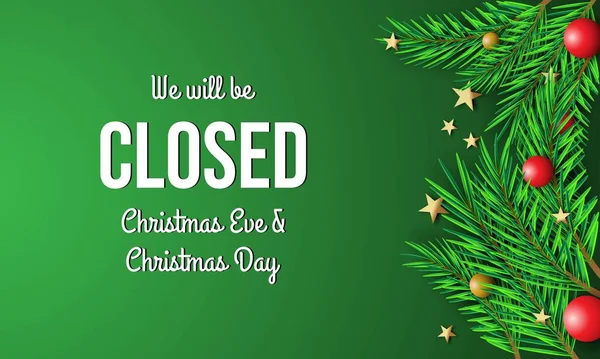 Noel Günü Tasarım. Kapalı olacağız Noel arifesi ve Noel günü. 