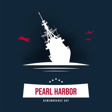 Pearl Harbor Anma Günü Arkaplanı. 