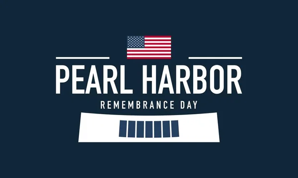 Pearl Harbor Anma Günü Arkaplanı — Stok Vektör