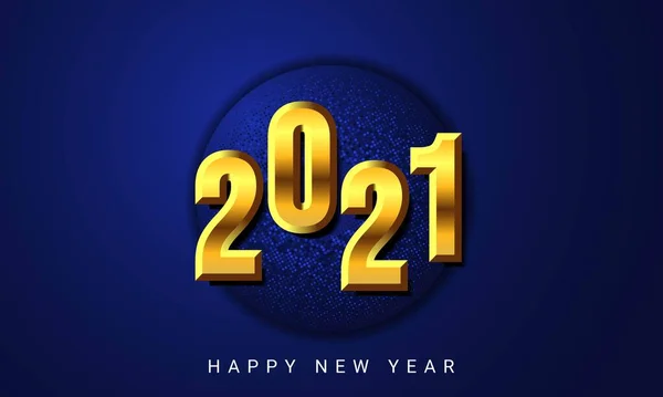 2021 Happy New Year Background Design Vector Illustration — Stock Vector