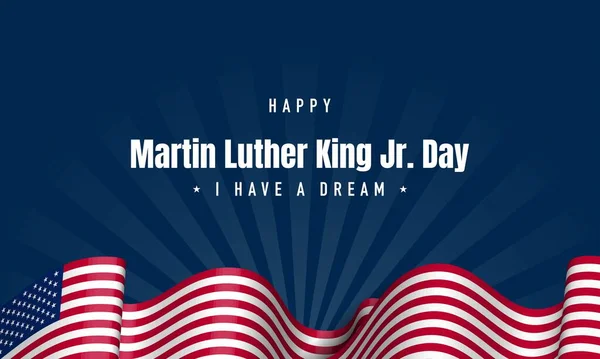 Vector Illustratie Van Martin Luther King Achtergrond Dag — Stockvector