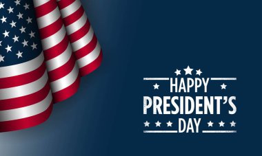 Başkanlık Günü arka plan tasarımı. Vektör İllüstrasyonu.
