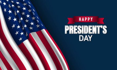 Başkanlık Günü arka plan tasarımı. Vektör İllüstrasyonu.