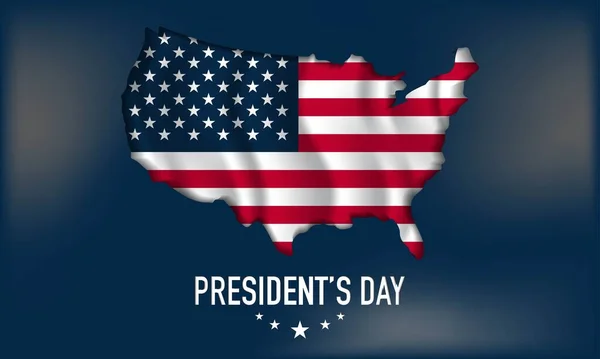 Achtergrond Van President Day Vector Illustratie — Stockvector