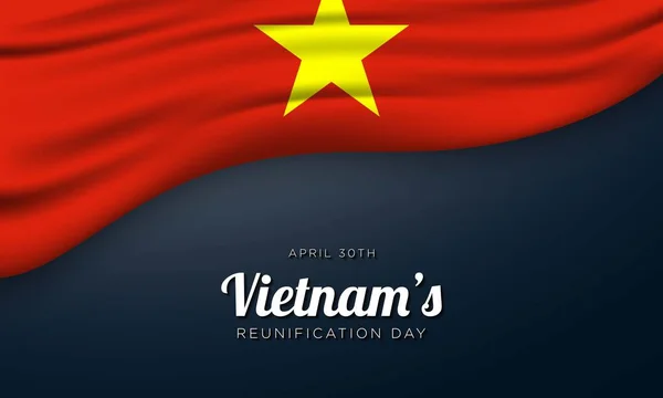 Ημέρα Επανένωσης Του Βιετνάμ Σχεδιασμός Υποβάθρου Εικονογράφηση Διανύσματος — Διανυσματικό Αρχείο