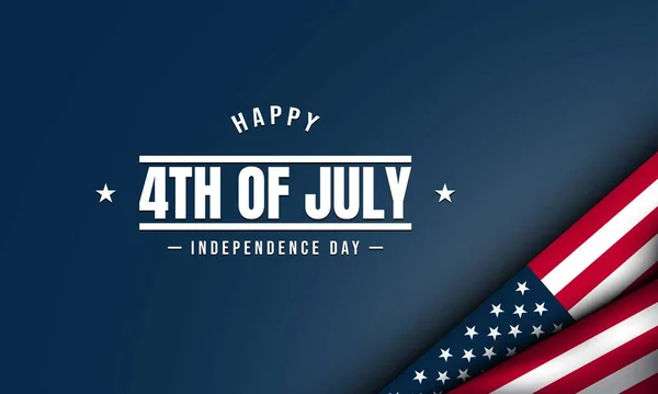 Förenta Staternas Självständighetsdag Bakgrund Fjärde Juli — Stock vektor
