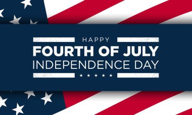 Birleşik Devletler Bağımsızlık Günü Arkaplan Tasarımı. 4 Temmuz.
