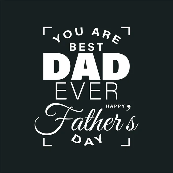 Father Day Background Design Black Background — Stock Vector