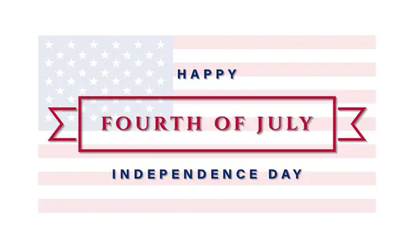 Ιστορικό Ημέρας Ανεξαρτησίας Των Ηνωμένων Πολιτειών Ιουλίου — Διανυσματικό Αρχείο