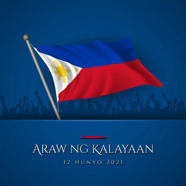 Philippines Independence Day Background Design Vektorová Ilustrace — Stockový vektor