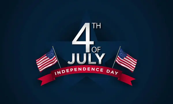 Дизайн Дня Незалежності Сша Четверте Липня — стоковий вектор