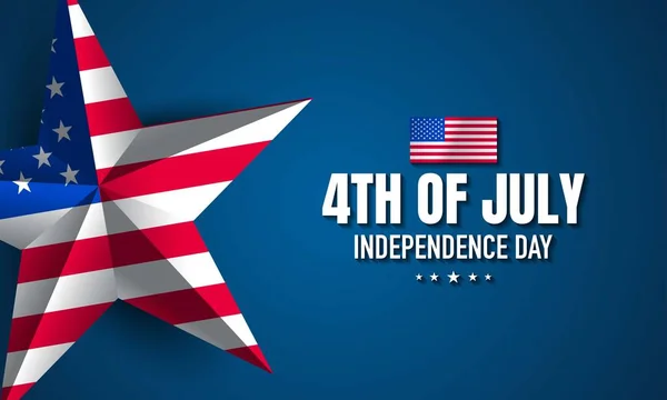 Дизайн Дня Незалежності Сша Четверте Липня — стоковий вектор
