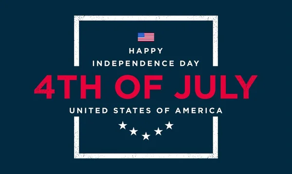 United States Independence Day Bakgrund Design Fjärde Juli — Stock vektor