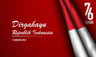 Endonezya Bağımsızlık Günü Arkaplan Tasarımı.