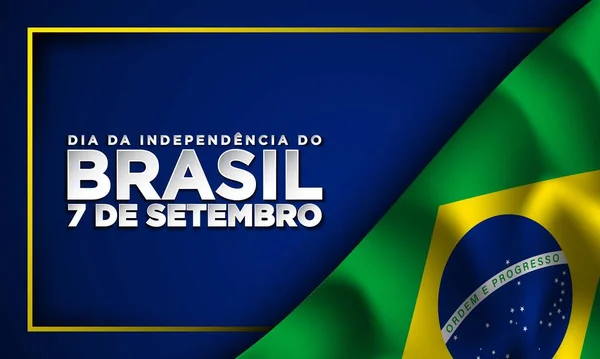 Brasiliens Unabhängigkeitstag Hintergrund Design Vorlage — Stockvektor