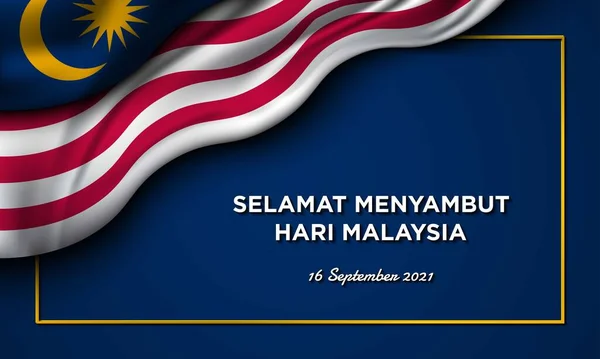 Malasia Day Background Design Ilustración Vectorial — Vector de stock