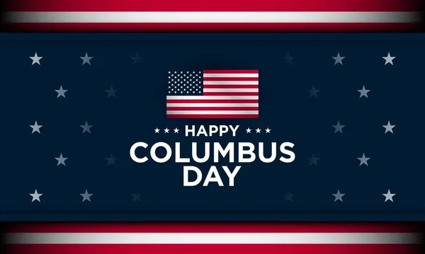 Columbus Day Background Design Illustration Vectorielle — Image vectorielle