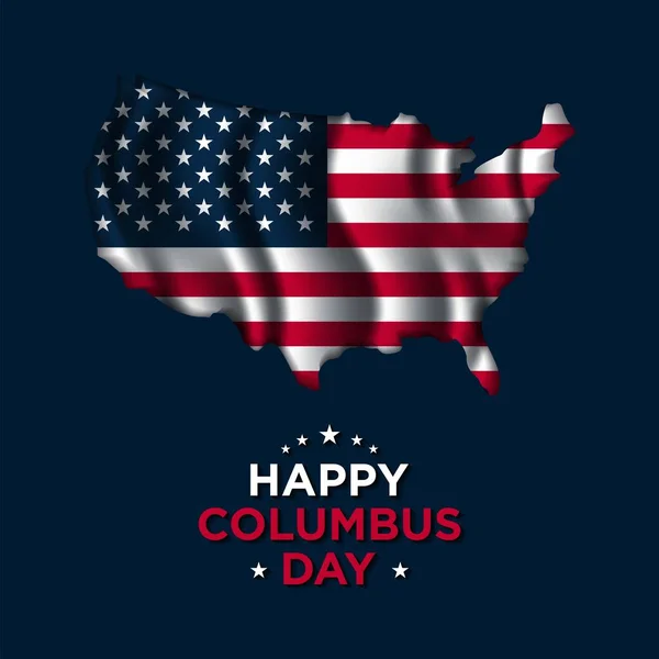 Columbus Day Background Design Banner Cartel Tarjeta Felicitación — Vector de stock