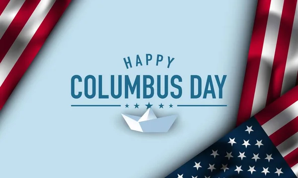Hintergrundgestaltung Zum Kolumbus Tag — Stockvektor