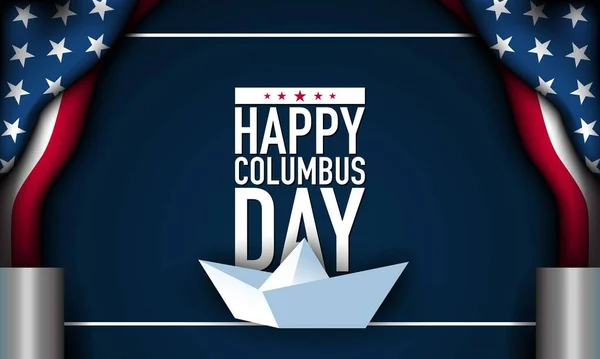 Hintergrundgestaltung Zum Kolumbus Tag — Stockvektor