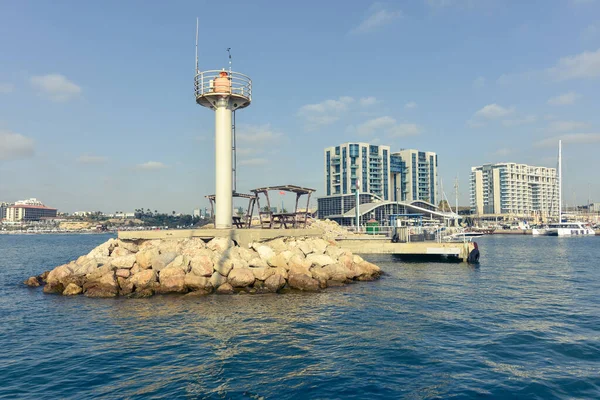 Herzliya Israel Ago 2020 Puerto Harzliya Zona Navegación Centro Vacacional —  Fotos de Stock