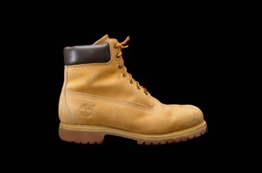 Authentic 8 inch Timberland Yellow Work Boot clipart