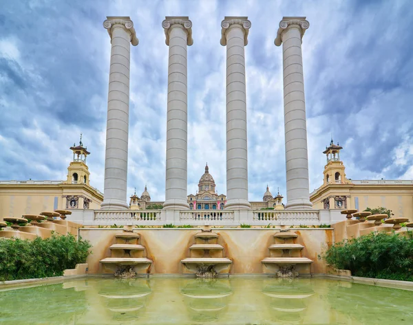 National Palace w Montjuic, Barcelona, Hiszpania — Zdjęcie stockowe