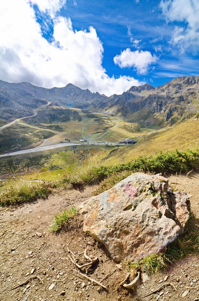 Kirándulás a három Tristaina, Andorra-tavak — Stock Fotó