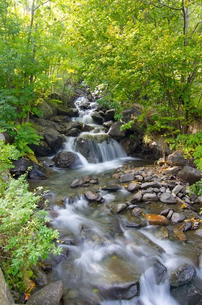 Long exposure stream and waterfalls in Andorra — Stock Photo, Image