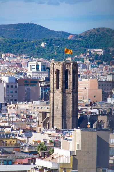 Vue aérienne de Barcelone — Photo