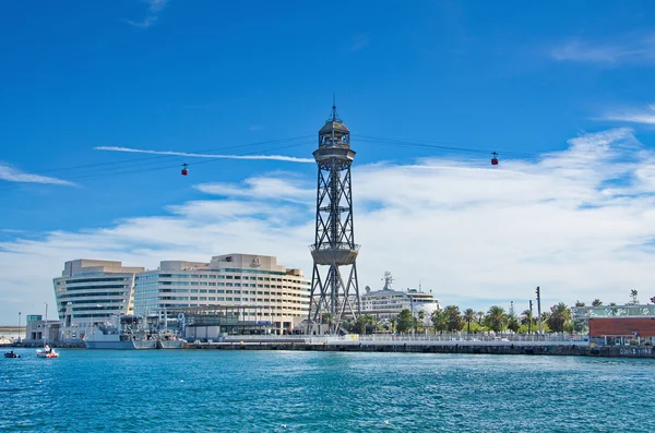 Канатная дорога Barcelona Montjuic — стоковое фото