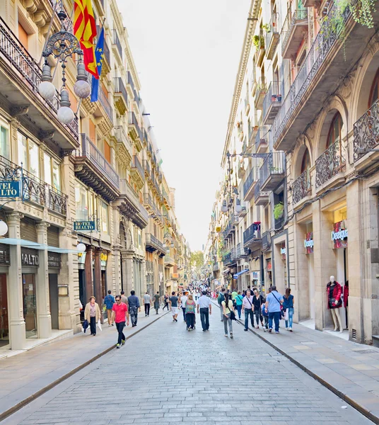 Carrer de Ferran, Gothic quarter, Barcelona — Stock Photo, Image