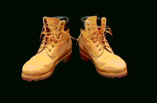 Resim sarı iş Boots — Stok fotoğraf