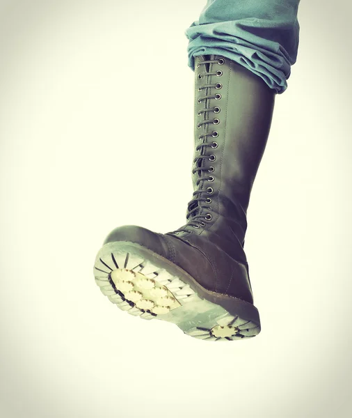 Stomping boot - vintage processes — Stock Photo, Image