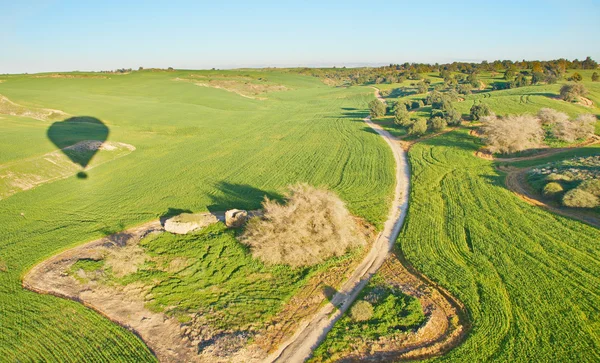 Ballooning su Israele - vista a volo d'uccello di Israele dopo la rai — Foto Stock